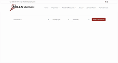 Desktop Screenshot of millsproperty.com